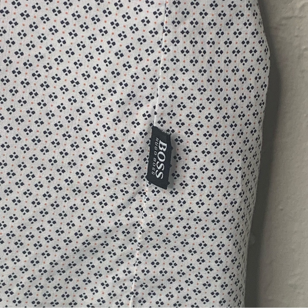 BOSS HUGO BOSS Reed Slim Fit Shirt Modern Essential Short Sleeve Button Down - Picture 13 of 16